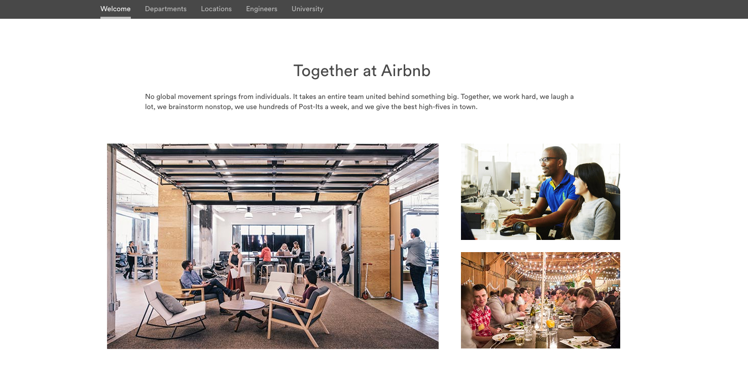 airbnb career page