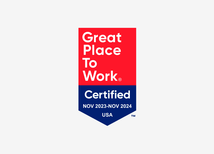 Great Place To Work Certified badge 2023 2024