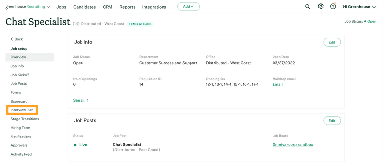 Select Background Check and click Add. Click and drag the Background Check stage to the right location in your interview plan.