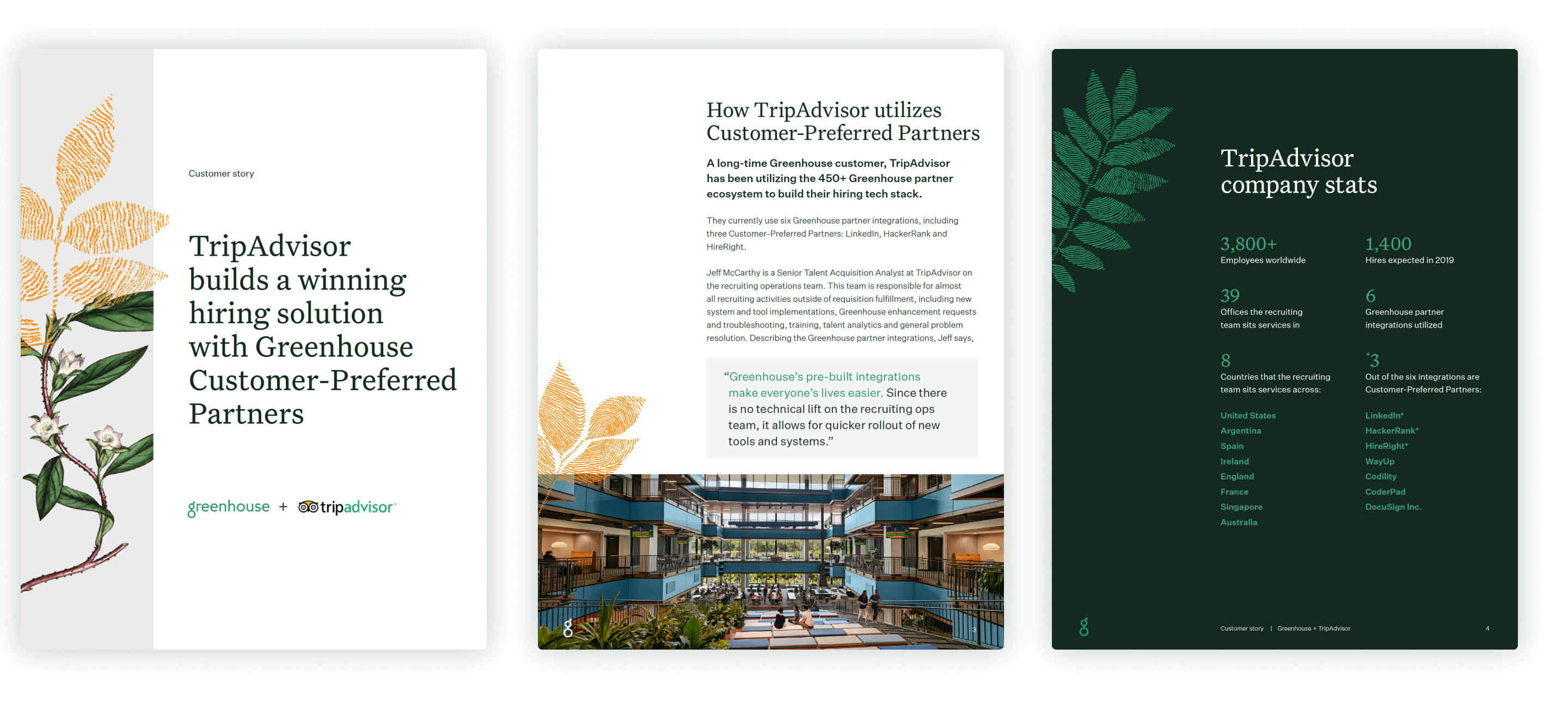 Customer story - TripAdvisor builds a winning hiring solution with Greenhouse Customer-Preferred Partners inside pages